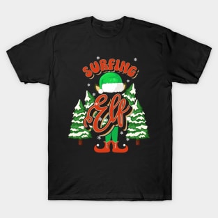 SURFING ELF CHRISTMAS T-Shirt